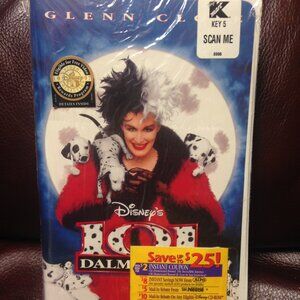 New Sealed Walt Disney Home Video VHS Tape 101 DALMATIONS #8996 1997